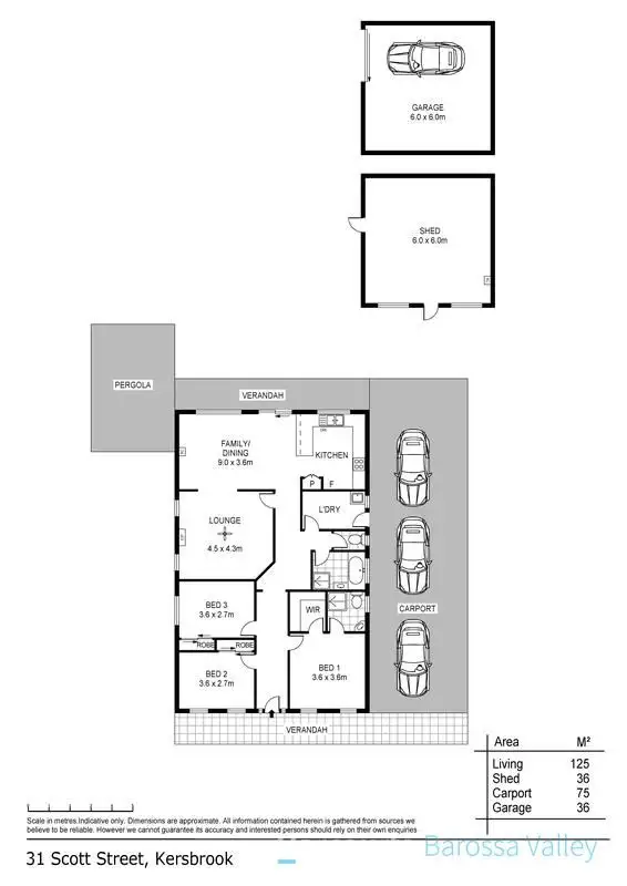 Floorplan of Homely house listing, 31 Scott street, Kersbrook SA 5231