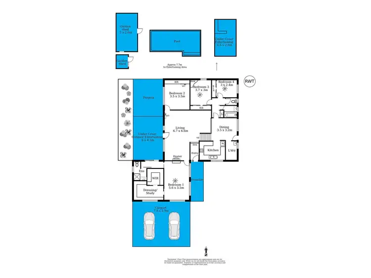 Floorplan of Homely house listing, 6 Dew Street, Aberfoyle Park SA 5159