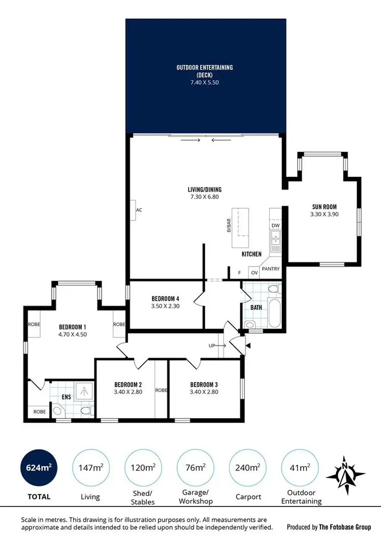 Floorplan of Homely house listing, 45 Fidock Road, Goolwa North SA 5214