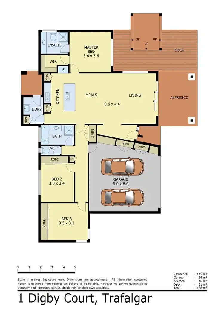 Floorplan of Homely house listing, 1 Digby Court, Trafalgar VIC 3824