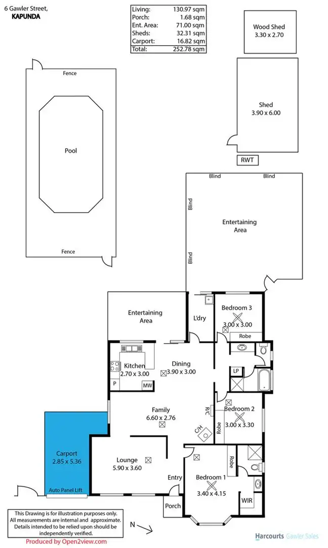 Floorplan of Homely house listing, 6 Gawler Street, Kapunda SA 5373