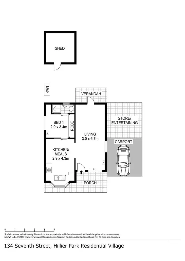 Floorplan of Homely house listing, 134 Seventh Street, Hillier SA 5116
