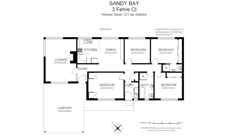 Floorplan of Homely house listing, 3 Fehre Court, Sandy Bay TAS 7005