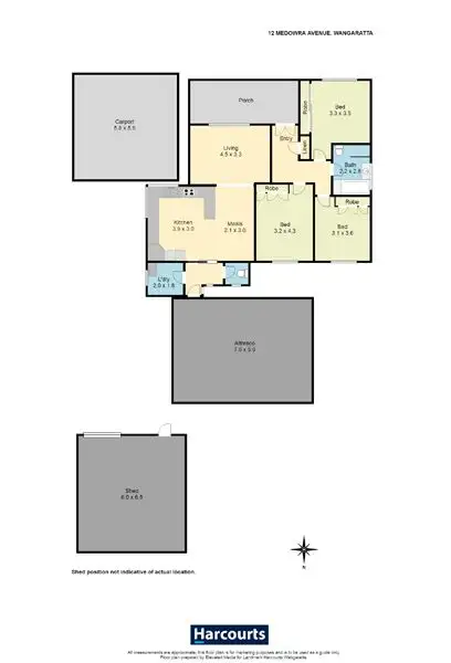 Floorplan of Homely house listing, 12 Medowra Avenue, Wangaratta VIC 3677