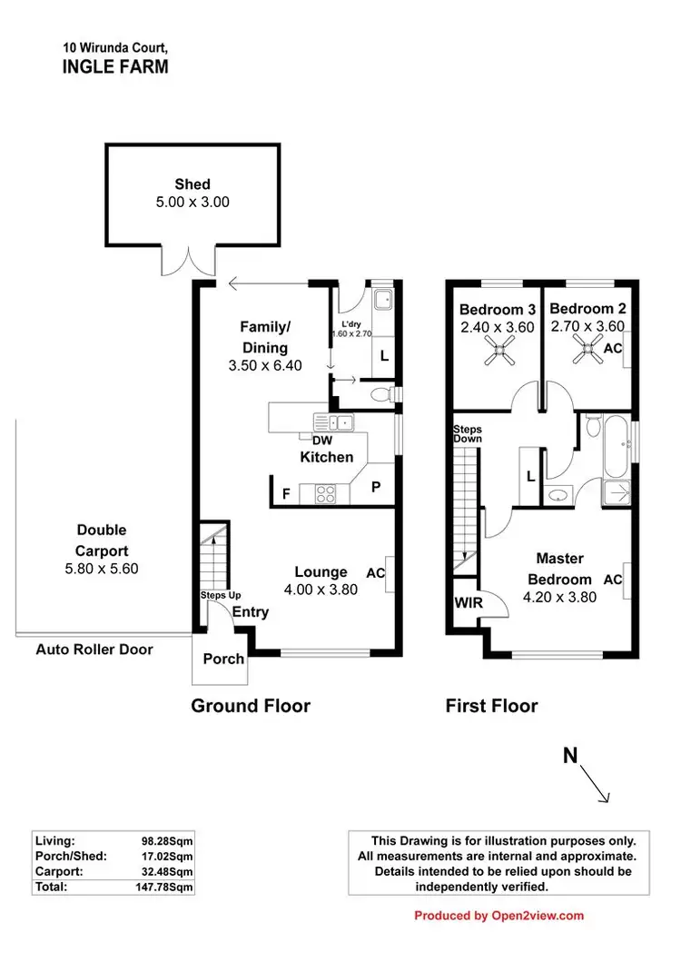 Floorplan of Homely house listing, 10 Wirunda Court, Ingle Farm SA 5098