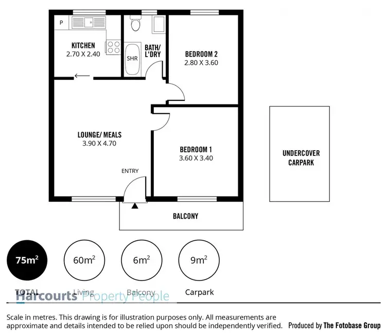 Floorplan of Homely unit listing, 5/61 Way Street, Kilburn SA 5084