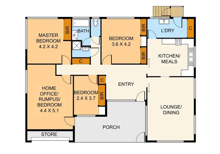 Floorplan of Homely house listing, 1 Marville Court, Boronia VIC 3155