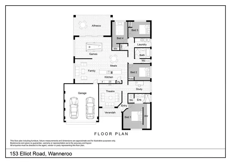 Floorplan of Homely house listing, 153 Elliot Road, Wanneroo WA 6065