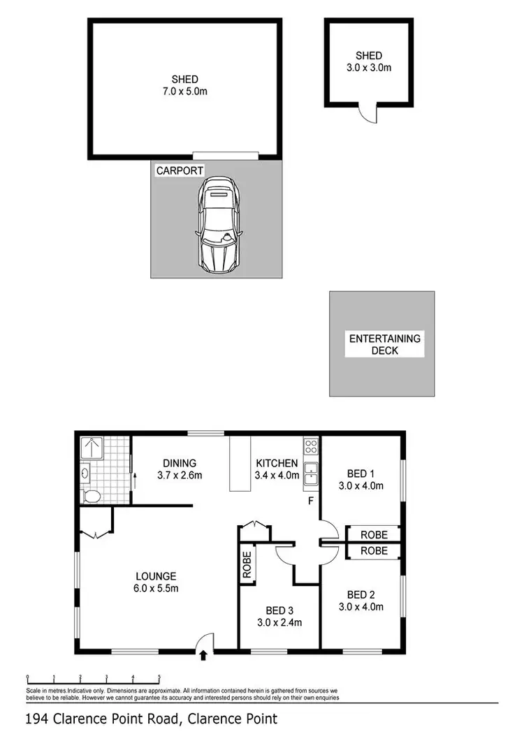 Floorplan of Homely house listing, 194 Clarence Point Road, Clarence Point TAS 7270
