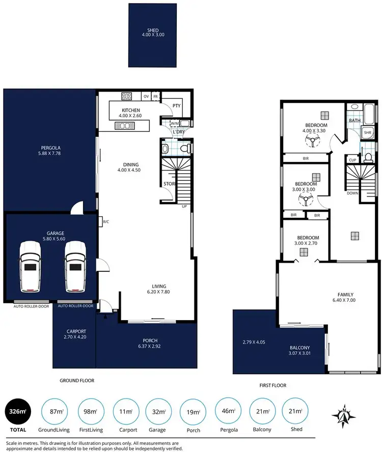 Floorplan of Homely house listing, 110 Seagull Avenue, Hayborough SA 5211