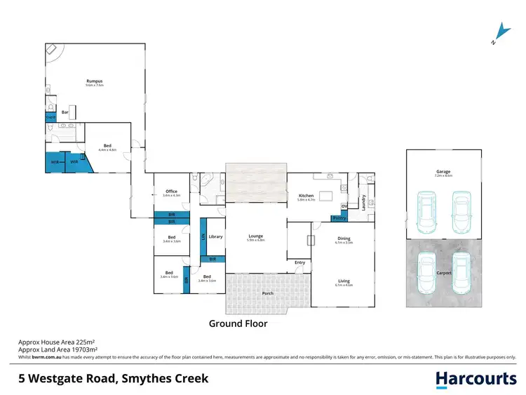 Floorplan of Homely house listing, 5 Westgate Road, Smythes Creek VIC 3351