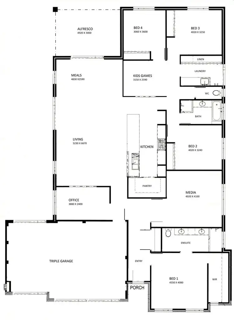 Floorplan of Homely house listing, 5 Carmine Close, Southern River WA 6110