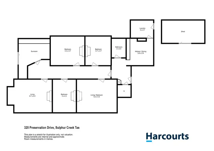 Floorplan of Homely house listing, 320 Preservation Drive, Sulphur Creek TAS 7316