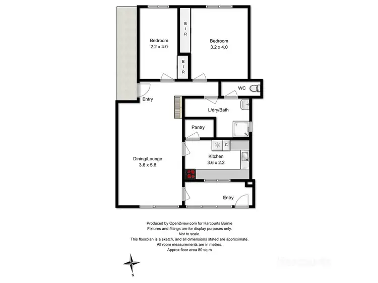 Floorplan of Homely unit listing, 2/3 Vernon Place, Burnie TAS 7320