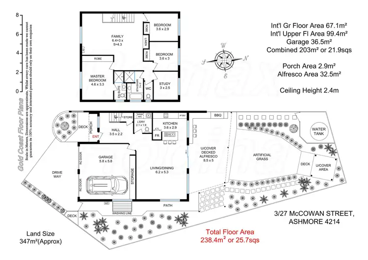 Floorplan of Homely townhouse listing, 3/27 McCowan Street, Ashmore QLD 4214