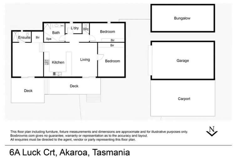 Floorplan of Homely house listing, 6a Luck Court, Akaroa TAS 7216
