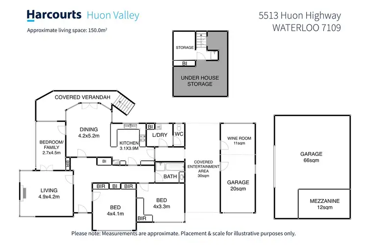 Floorplan of Homely house listing, 5513 Huon Highway, Waterloo TAS 7109