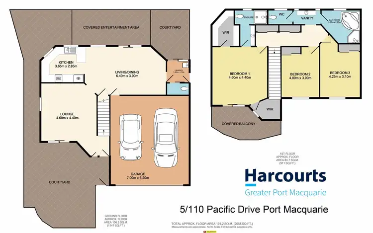 Floorplan of Homely townhouse listing, 5/110 Pacific Drive, Port Macquarie NSW 2444
