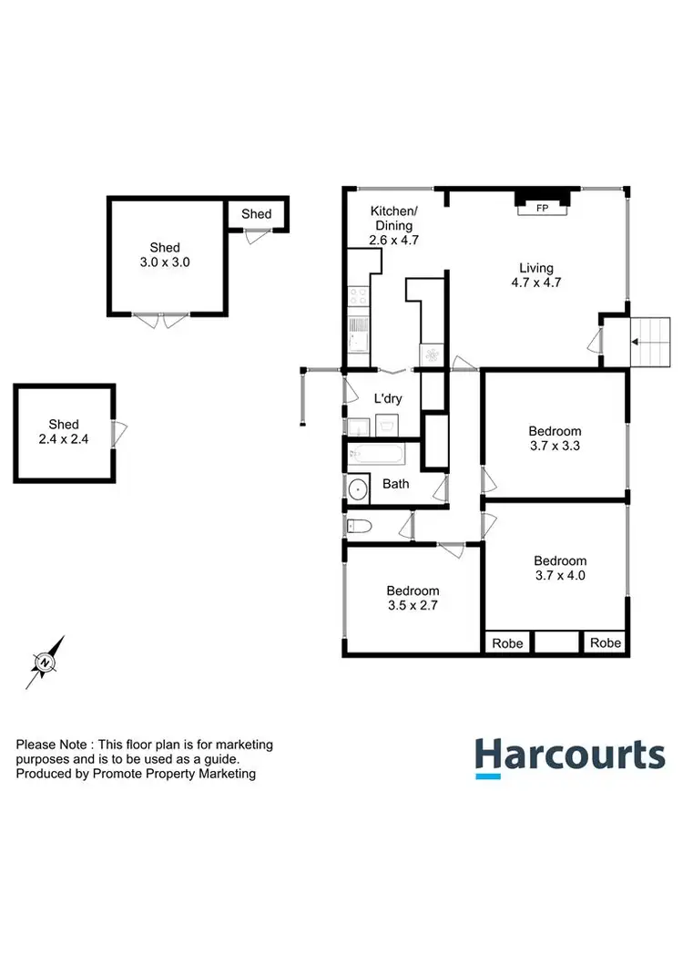 Floorplan of Homely house listing, 85 Chippendale Street, Claremont TAS 7011