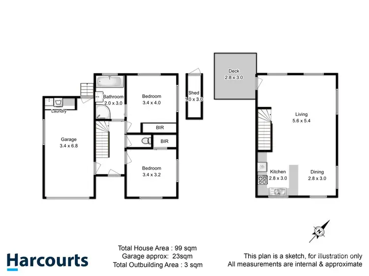 Floorplan of Homely unit listing, 4/27 Vasili Court, Oakdowns TAS 7019