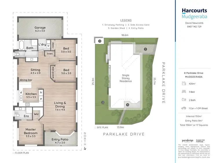 Floorplan of Homely house listing, 8 Parklake Drive, Mudgeeraba QLD 4213