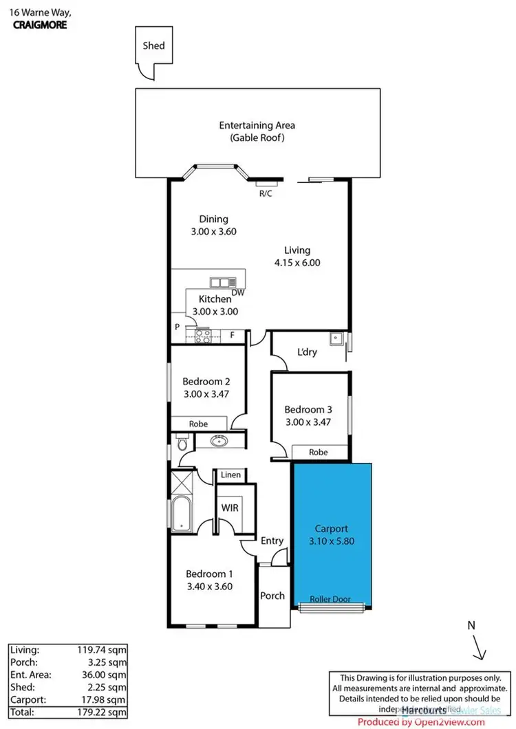 Floorplan of Homely house listing, 16 Warne Way, Craigmore SA 5114