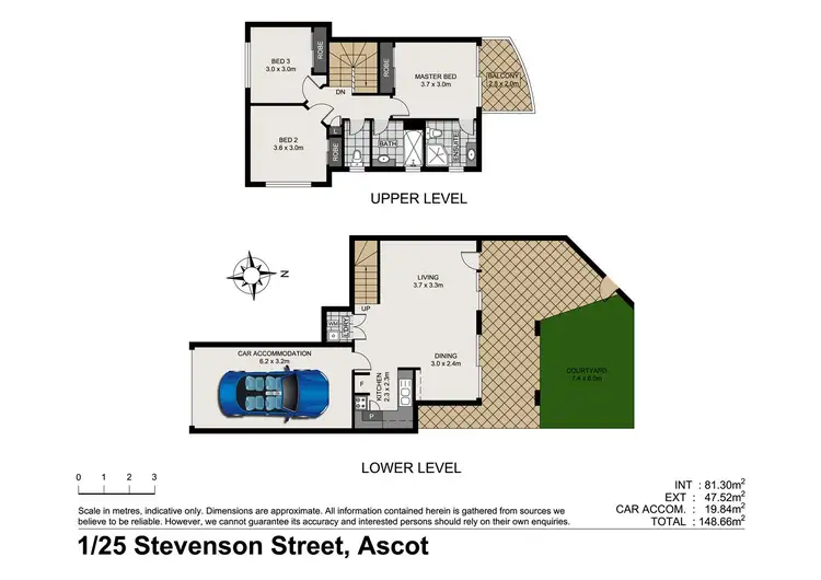 Floorplan of Homely townhouse listing, 1/25 Stevenson St, Ascot QLD 4007