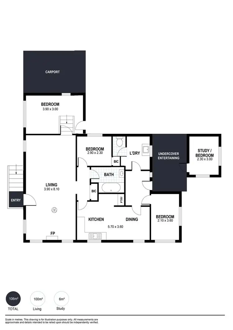 Floorplan of Homely house listing, 4 Tyrone Street, Mccracken SA 5211