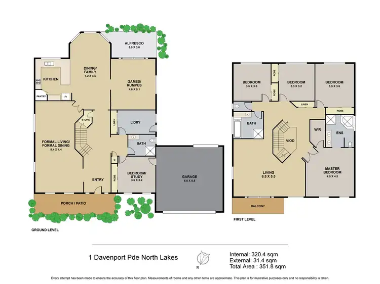 Floorplan of Homely house listing, 1 Davenport Parade, North Lakes QLD 4509