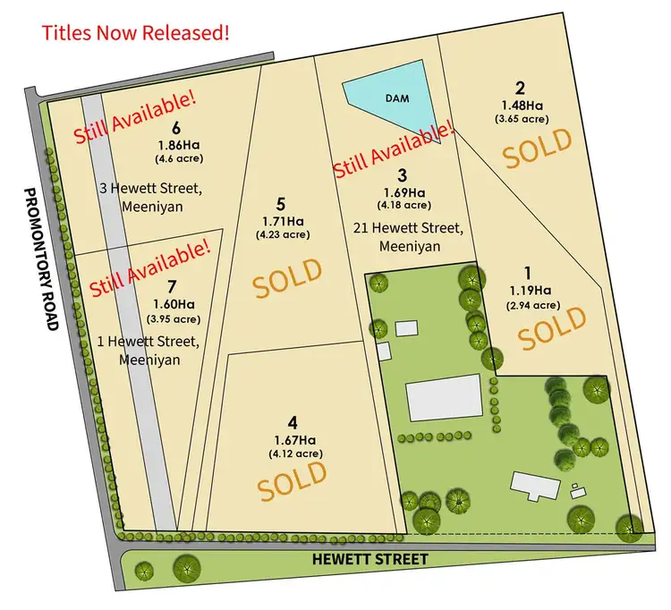 Floorplan of Homely land listing, 1 Hewett Street, Meeniyan VIC 3956