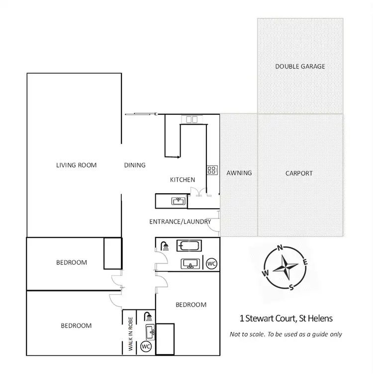 Floorplan of Homely house listing, 1 Stewart Court, St Helens TAS 7216
