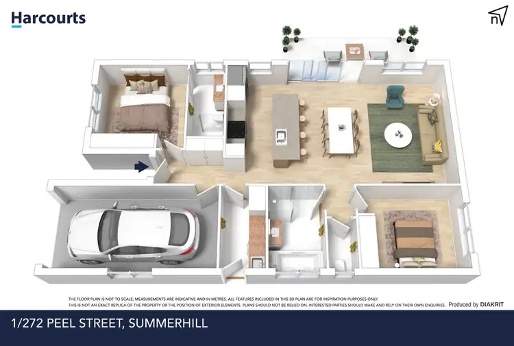 Floorplan of Homely villa listing, 1/272 Peel Street, Summerhill TAS 7250
