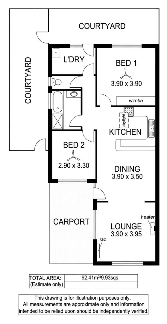 Floorplan of Homely unit listing, 4/12 Stonehouse Avenue, Camden Park SA 5038
