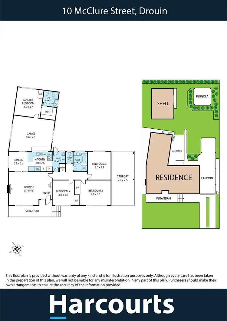 Floorplan of Homely house listing, 10 McClure Street, Drouin VIC 3818