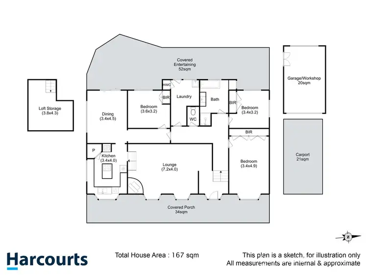 Floorplan of Homely house listing, 14 Montego Court, Blackmans Bay TAS 7052