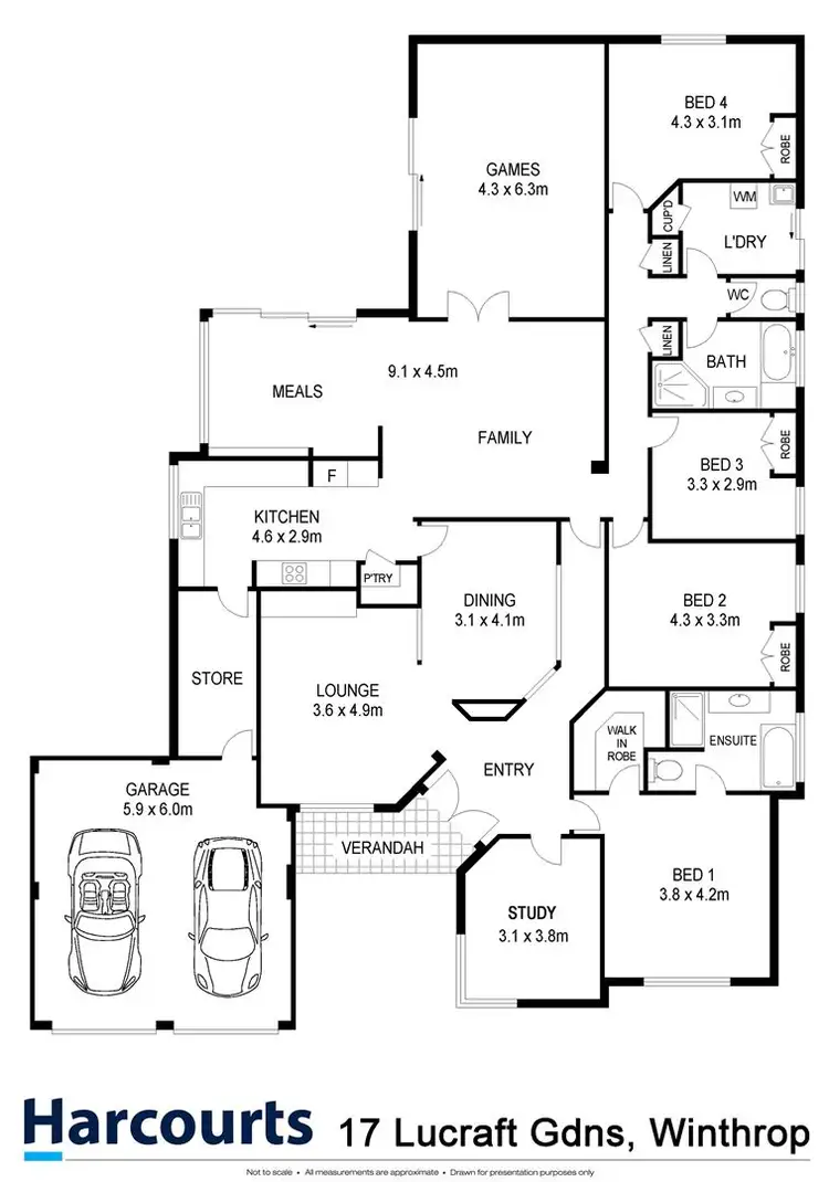 Floorplan of Homely house listing, 17 Lucraft Gardens, Winthrop WA 6150