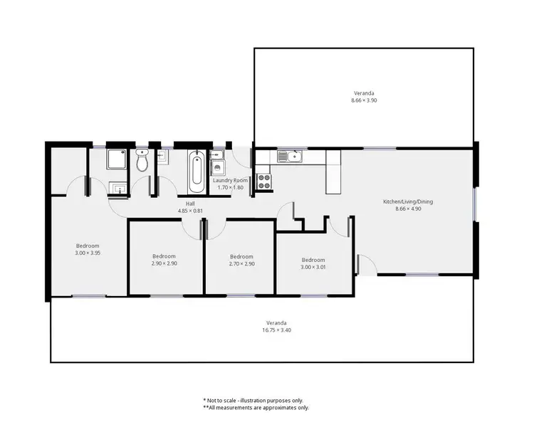 Floorplan of Homely house listing, 2a Tilbrook Avenue, Minlaton SA 5575