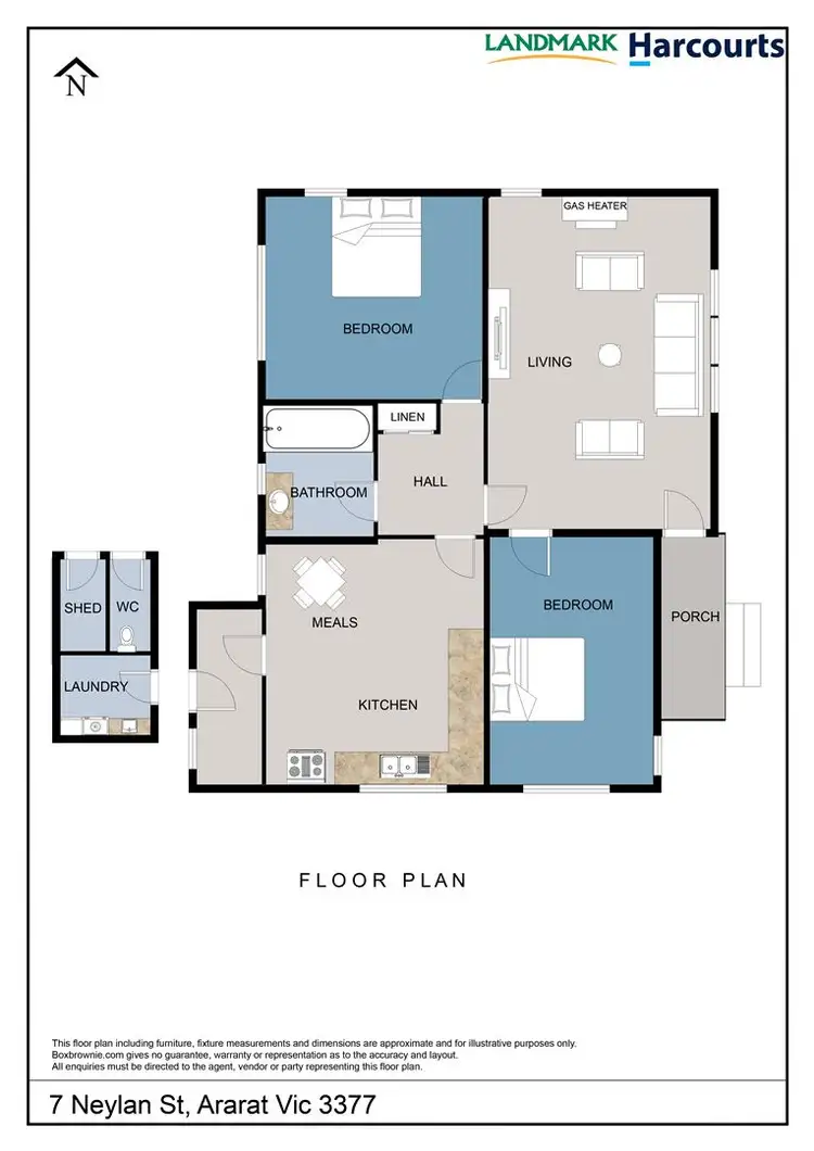 Floorplan of Homely house listing, 7 Neylan Street, Ararat VIC 3377