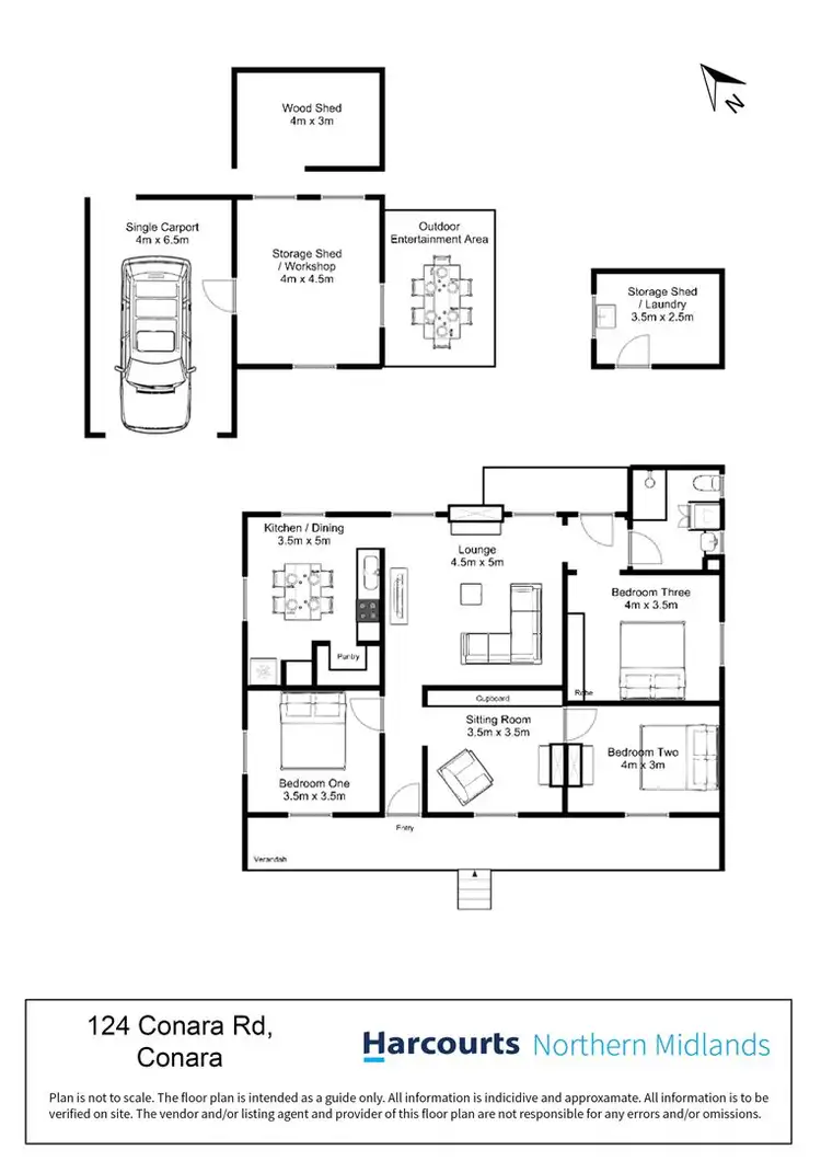 Floorplan of Homely house listing, 124 Conara Road, Conara TAS 7211