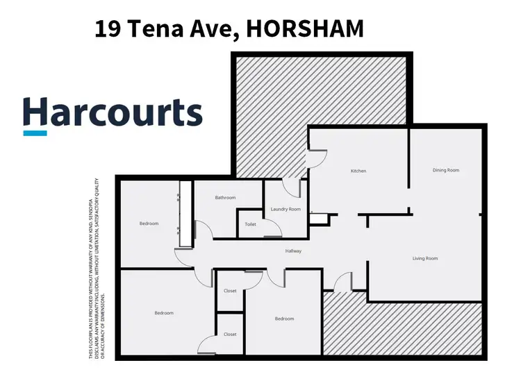 Floorplan of Homely house listing, 19 Tena Avenue, Horsham VIC 3400