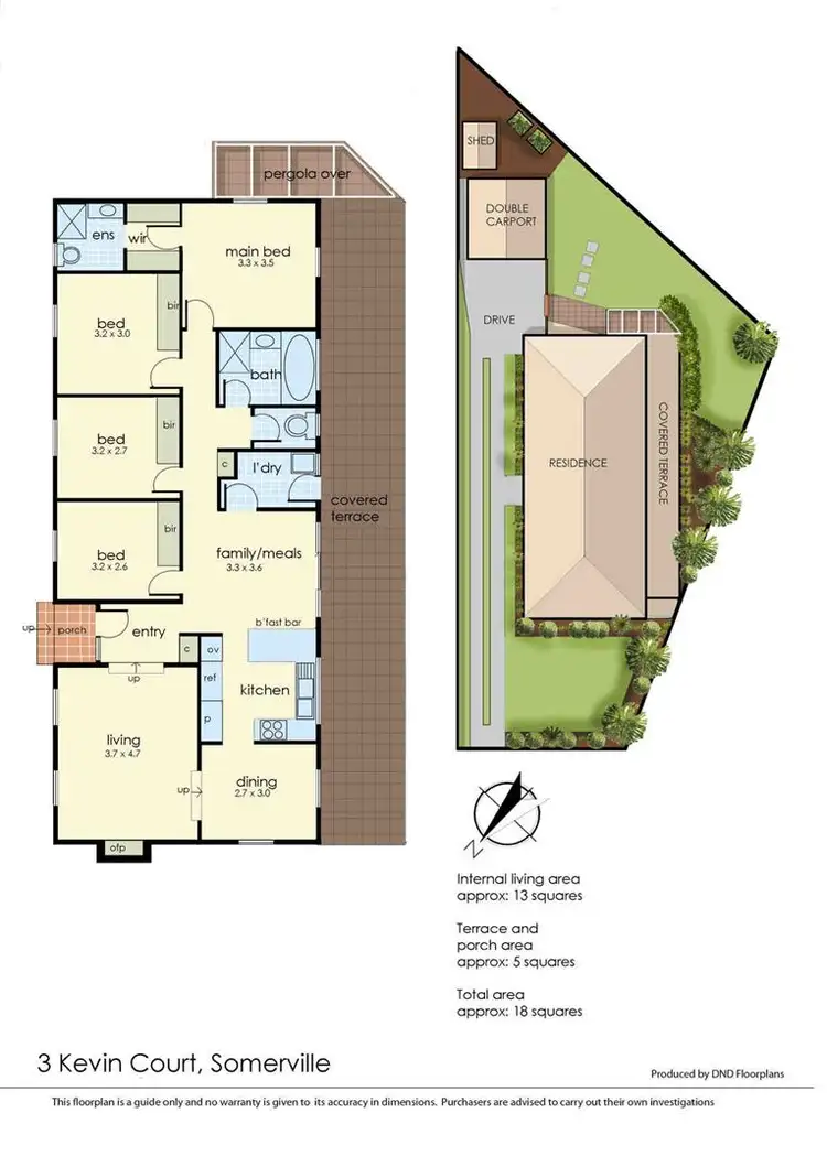 Floorplan of Homely house listing, 3 Kevin Court, Somerville VIC 3912