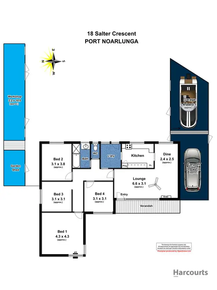 Floorplan of Homely house listing, 18 Salter Crescent, Port Noarlunga SA 5167