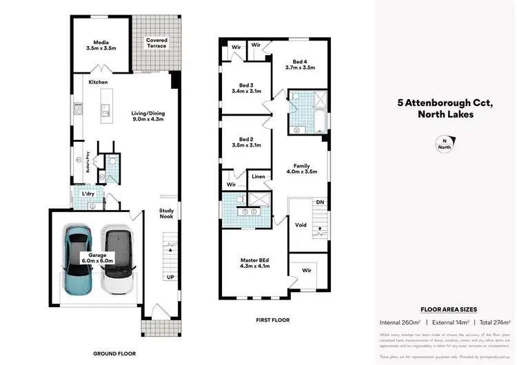 Floorplan of Homely house listing, 5 Attenborough Cct, North Lakes QLD 4509