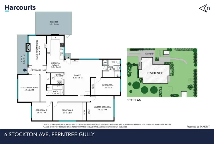 Floorplan of Homely house listing, 6 Stockton Avenue, Ferntree Gully VIC 3156