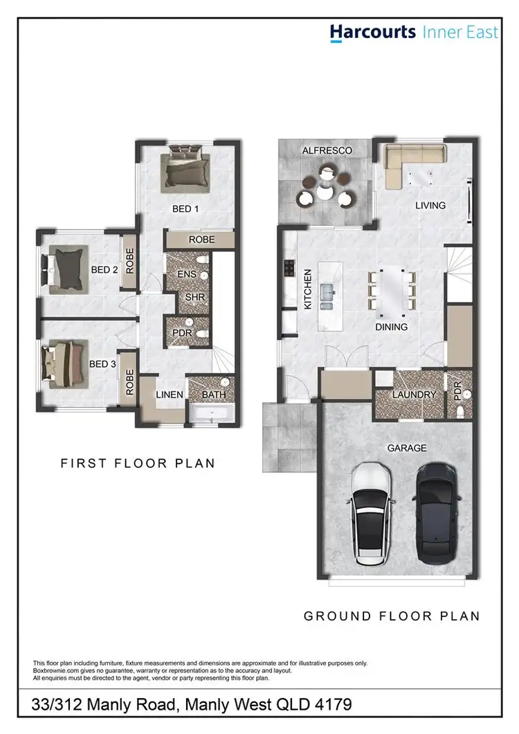 Floorplan of Homely townhouse listing, 33/312 Manly Road, Manly West QLD 4179