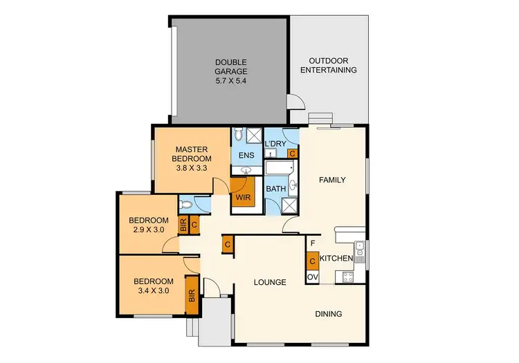 Floorplan of Homely unit listing, 1/5 Glen Ebor Avenue, Blackburn VIC 3130