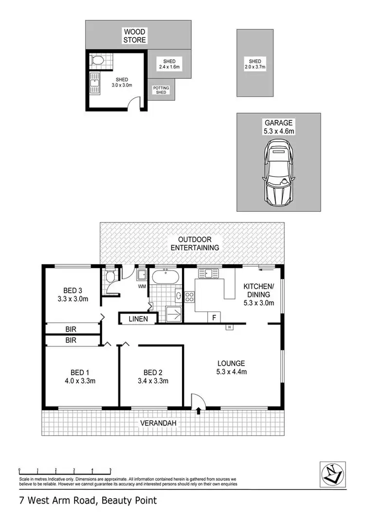 Floorplan of Homely house listing, 7 West Arm Road, Beauty Point TAS 7270