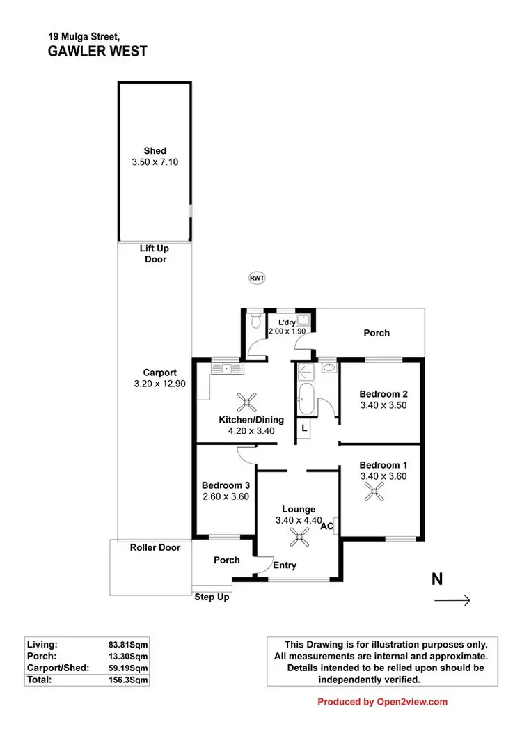 Floorplan of Homely house listing, 19 Mulga Street, Gawler West SA 5118