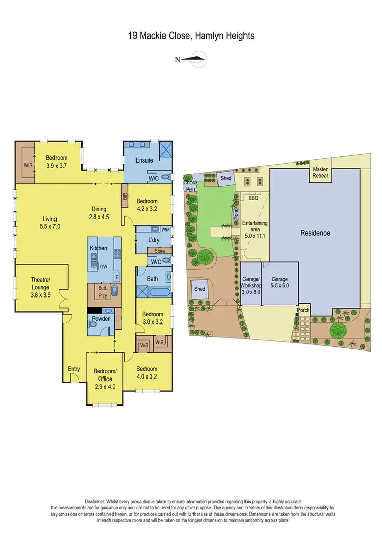 Floorplan of Homely house listing, 19 Mackie Close, Hamlyn Heights VIC 3215