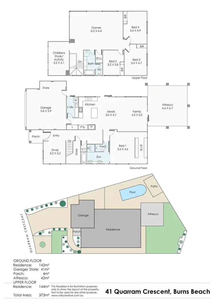 Floorplan of Homely house listing, 41 Quarram Crescent, Burns Beach WA 6028